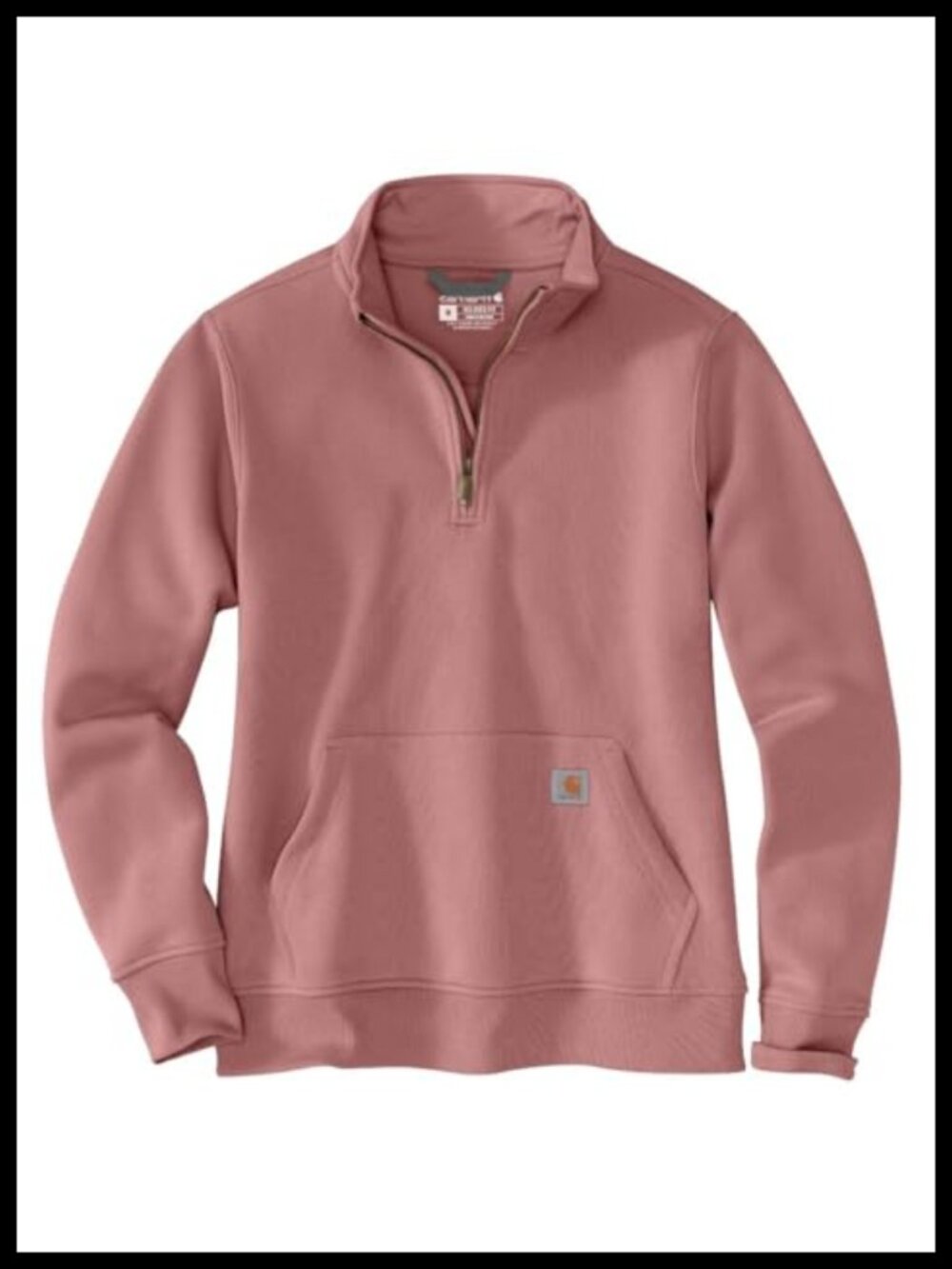 Carhartt Clarksburg Quarter-Zip Sweatshirt Mock Neck Relaxed Fit